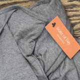 State Of Day Womens Sleeveless Knit Jumpsuit 100201527MS Pewter Heather Gray XL