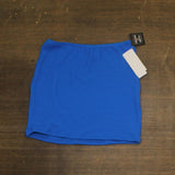Salt + Cove Juniors Rib Scrunch Cover Up Skirt SC251008CB Cosmic Cobalt Blue XS