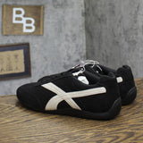 Wild Fable Womens Chandler Jogger Sneakers Low Top Lace Black / White 8.5M