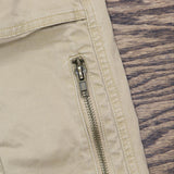 Italy Morn Mens Sunrise Skinny Leg Khaki Cargo Pants Brown See Measurements