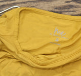 Me By Jennie Garth Womens Short Sleeve Knit Shirt A704295 Okra Yellow S