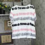 Architect Women’s Burnout Tie-Dye Shirt Top Black Red White 2X