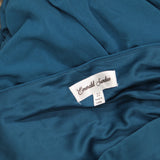 Emerald Sundae Womens Plus Size Ruched Midi Sheath Dress Peacock Blue Green 22W