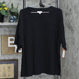 Colsie Women's Oversized Sweatshirt 55ZZW7 Black XL