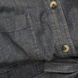 Jones New York Womens Chop Pocket Tie Denim Collared Dress Dark Wash Blue XL