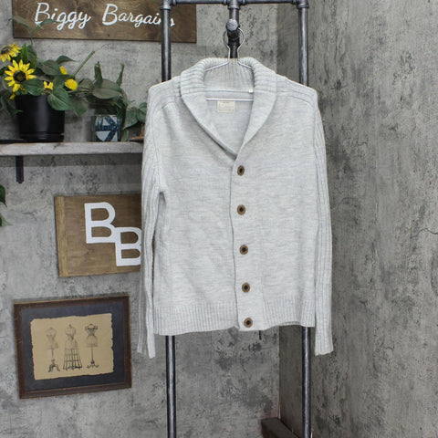 7 Diamonds Womens Button Front Cowl Neck Cardigan Sweater 166c20a5604d71 Gray L
