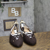 INC International Concepts Toe Strappy Sandal Dress Heels Truffle Brown 8.5M