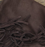 Universal Thread Patsy Tall Fringe Western Boots Cowgirl Chocolate Brown 6.5M`