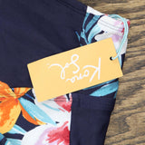 Kona Sol Women's Floral Knot Tankini Top AFL62T