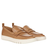 Vionic Womens Uptown Loafer EVA Pull On Camel Leather Brown 12M