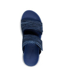 Easy Spirit Dashtyn Womens Double Band Lightweight Slip-on Sandals Dark Blue 7M
