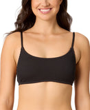Salt + Cove Juniors Rib Scrunch Scoop-Neck Bikini Swim Top SC251005BT Black S