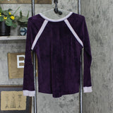 Cuddl Duds Womens Ultra Plush Velvet Fleece Sweatshirt 166f501dbded15 Purple S
