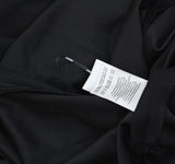 DKNY Womens Studded Short Sleeve Leather Detail Flare Sheath Dress Black 14