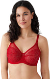 Wacoal Plus Size Retro Chic Full Figure Underwire Bra Barbados Cherry Red 36G