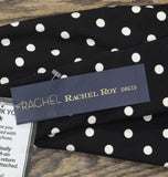 Rachel By Rachel Roy Harland Printed Halter Polka Dot Dress Black / White S