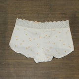 Auden Women's Cotton Boyshorts with Lace Waistband GP985 Peach Orange M