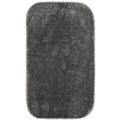 Garland Rug Rounded Corner Rectangle Sedona Bath Rug Cinder Gray 21x34
