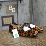 A New Day Tasmin Buckle Strap Velvet Flats 94568233 Leopard Brown Print 10M