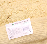 Home Weavers Ruffle Collection 100% Cotton Bath Rug Oval Long Yellow 21x54