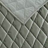 Laura Ashley Diamond 3-Piece Quilt Set USHSGT1264330 Dark Green Twin