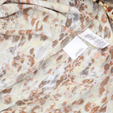 Kasper Womens Plus Size Printed Extended Shoulder Keyhole Blouse Brown Multi 1X