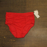 Raisins Womens Curve Plus Size Costa Bikini Bottom L840061 Red 16W