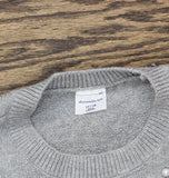 Abercrombie Girls Embellished Pearl Pullover Sweater 43AK32M Gray 17/18