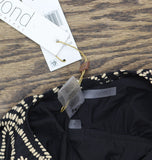 Beyond Control Womens Foil Me Once High-Neck One Piece Swimsuit Black Multi 6