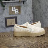 Clarks Mykah Shine Slip-On Sneakers 26187656 Natural Raffia Brown 6.5M
