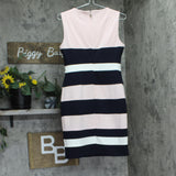 Tommy Hilfiger Colorblock Sheath Dress Ballerina Pink / Sky Captain / Ivory 6