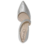 Lifestride Womens Suki Pump Cross Strap E9896S5 Silver Gray 8.5W