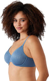 Wacoal Womens Inside Job Unlined Underwire Bra 855345 Coronet Blue 34D