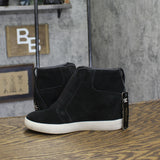 Sorel Out N About Pull-On Wedge Sneakers 2058651 Black / Sea Salt 6M