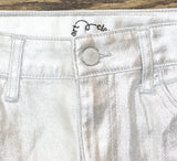 Art Class Girls High-Rise Baggy Metallic Wide Leg Denim Pants Silver Gray 16