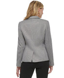 Tommy Hilfiger Womens Metallic Single-Button Blazer Jacket H29JK4AE