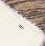 Steve Madden Womens Solid Eyelash Drawstring Hood Balaclava SMA-3687 Off White