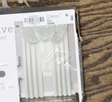 Regal Home Regency Rod Pocket Light-Filtering Single Curtain Panel White 50x84