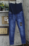 Celebrity + PInk Womens Maternity Super Soft Stretch Jeggings Jeans Blue M
