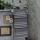 Planet Gold Juniors Printed Cold-Shoulder Bodycon Dress Black / Cream L