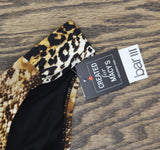 Bar III Womens Safari Fling Hipster Bikini Bottoms Natural Animal Brown M