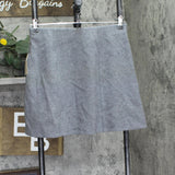 A New Day Brushed A-Line Mini Skirt 94681748 Gray M