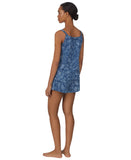 Lauren Ralph Lauren Paisley Strappy Cami Shorts Pajama Set Navy Print Blue L