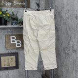 Lemon Way Womens Stretch Utility Twill Cargo Crop Pant 648456 Taupe Brown 12