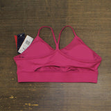 Reebok Womens Padded Workout Ready Sports Bra HI6919 Pink / White 2XL