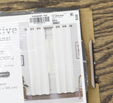 Regal Home Solid Grommet Top Light-Filtering Single Curtain Panel White 38x63
