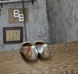 Journee Collection Width Slip On Pointed Toe Ballet Dress Flats Silver Gray 5.5W