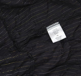 Miken Juniors Tiered Dress Swim Cover-up I9672P544 Black Lurex Stripe XL