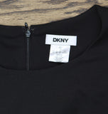 DKNY Womens Studded Mixed-Media Fit Flare Dress DD3J1489 Black 12