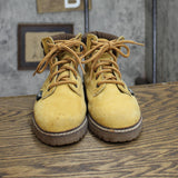 Candies Classics Womens Vintage Sonoma Lace Up Ankle Boots Saddle Brown 6.5M